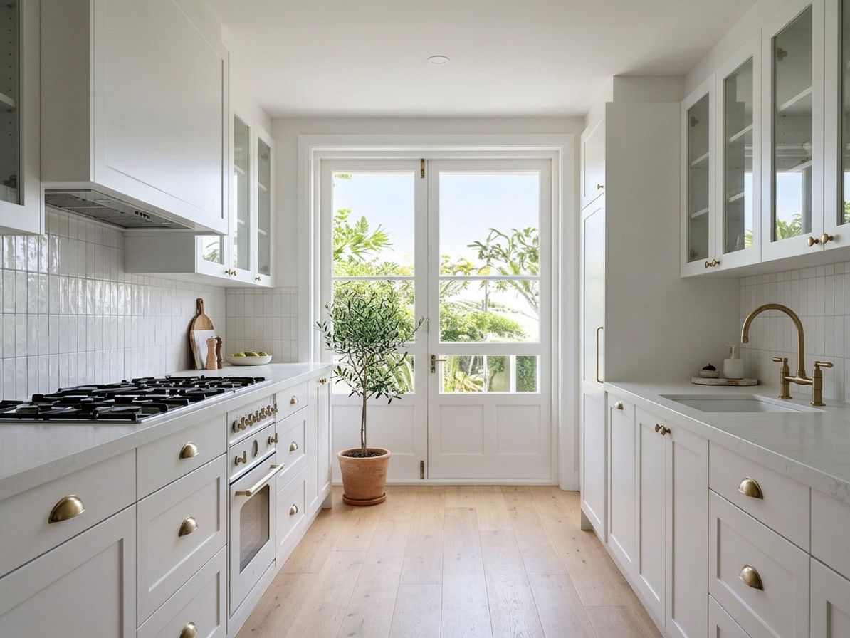Custom coastal kitchen cabinetry in Brighton Melbourne